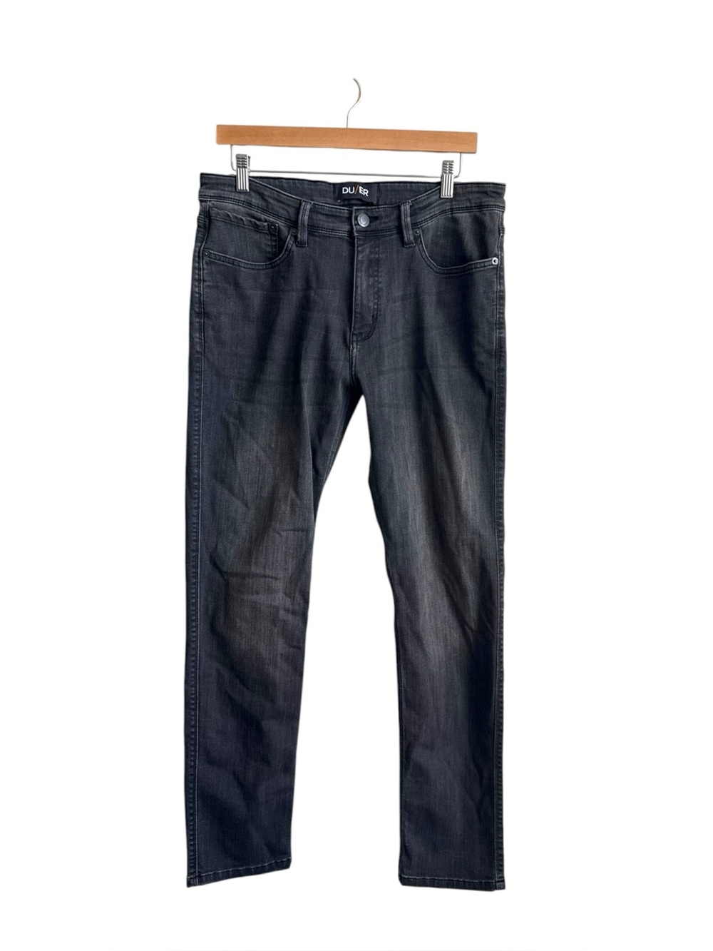 DU/ER Performance Slim Jeans Black L2X Technical Denim Mens 34